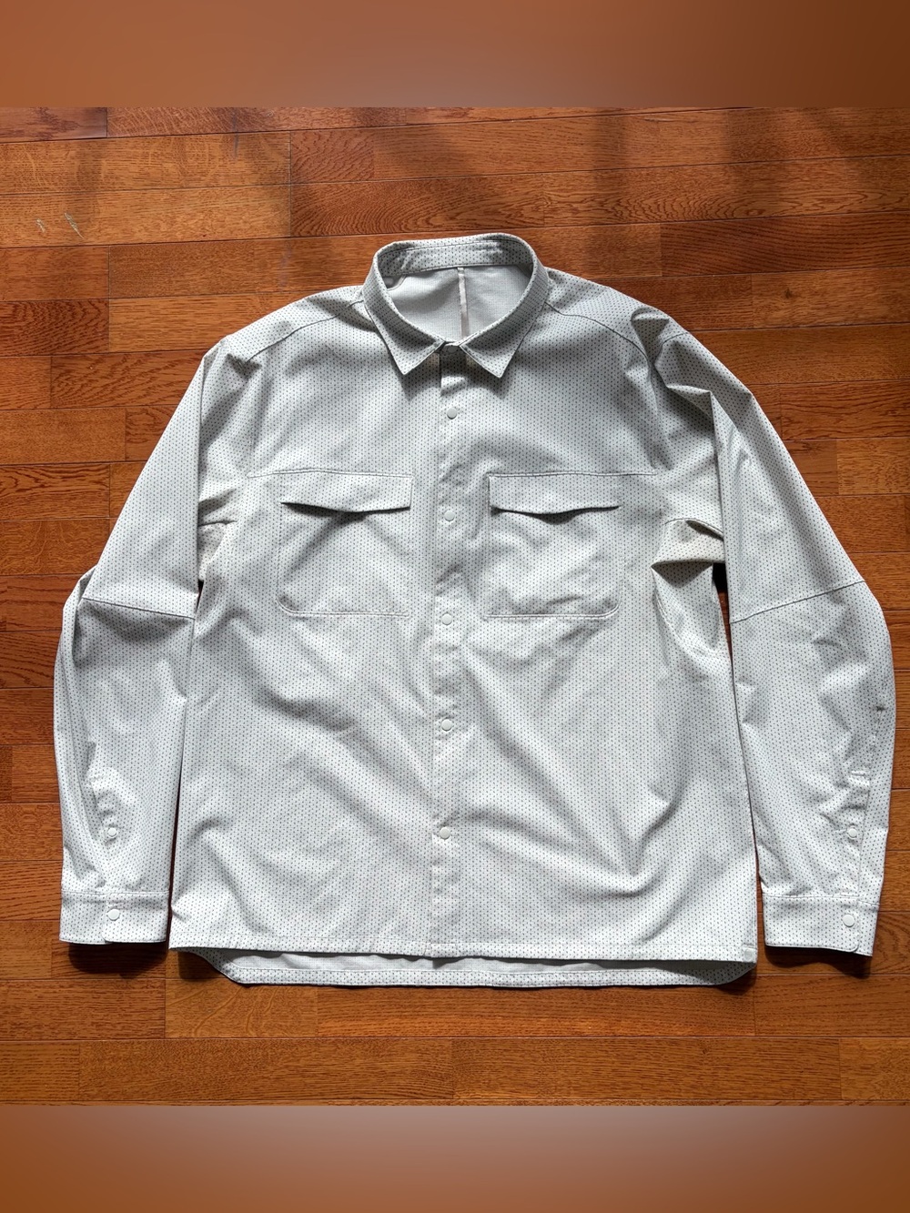 Lululemon Airing Easy Long Sleeve Shirt White Dots